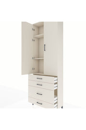 Arges Dolap 3 Raflı 4 Çekmeceli 2 Kapaklı 88x30x243 - S33M047V1A