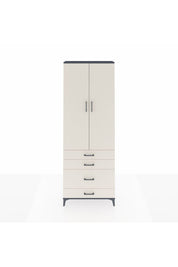 Arges Dolap 3 Raflı 4 Çekmeceli 2 Kapaklı 88x30x243 - S33M047V4A