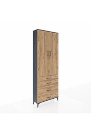 Arges Dolap 3 Raflı 4 Çekmeceli 2 Kapaklı 88x30x243 - S33M047V6A
