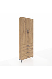 Arges Dolap 3 Raflı 4 Çekmeceli 2 Kapaklı 88x30x243 - S33M047V9A