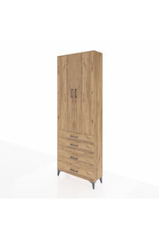 Arges Dolap 3 Raflı 4 Çekmeceli 2 Kapaklı 88x30x243 - S33M047V9A
