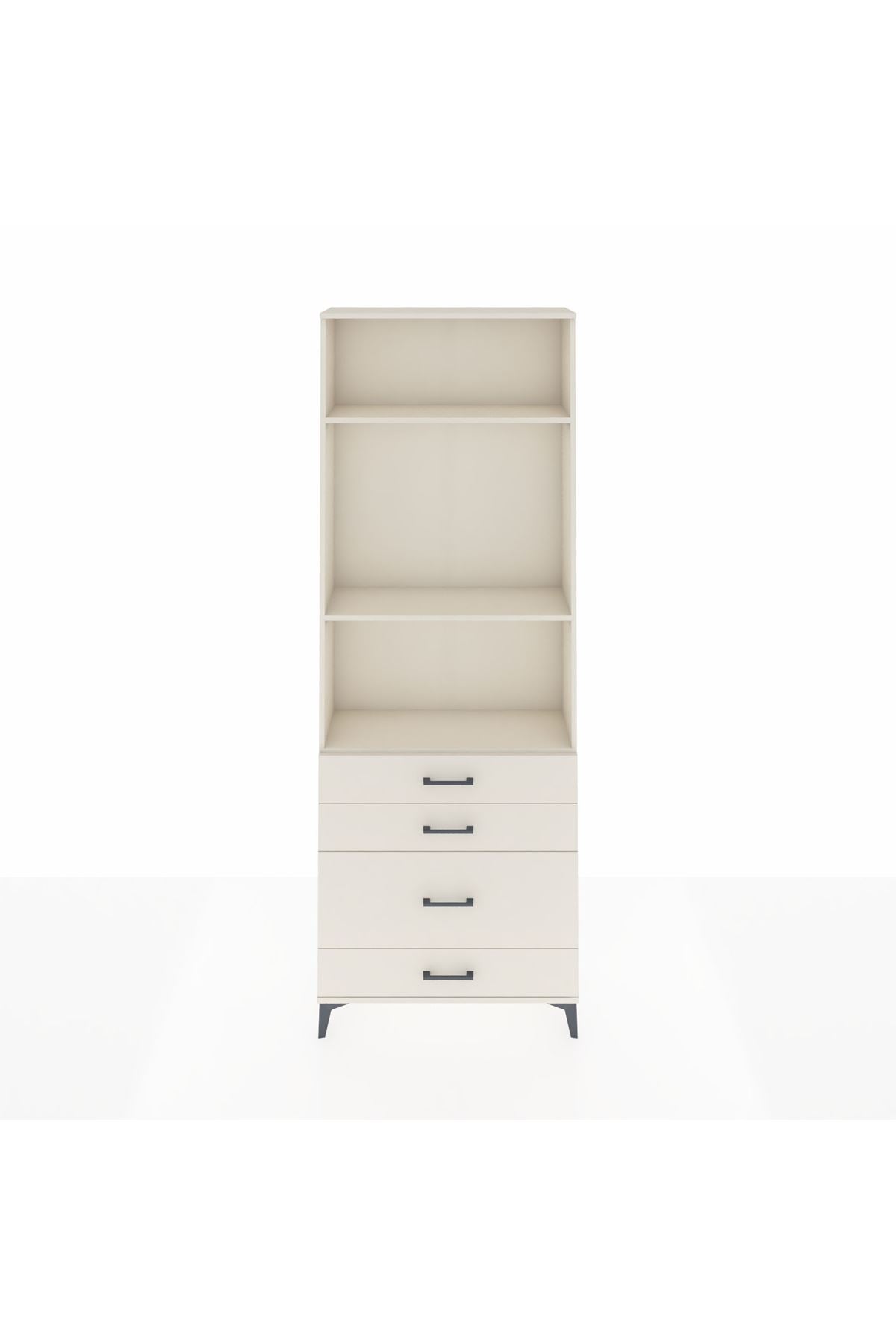 Arges Dolap 3 Raflı 4 Çekmeceli 88x30x243 - S33M048V1A