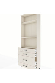 Arges Dolap 3 Raflı 4 Çekmeceli 88x30x243 - S33M048V1A