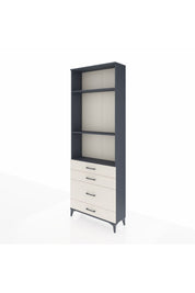 Arges Dolap 3 Raflı 4 Çekmeceli 88x30x243 - S33M048V4A