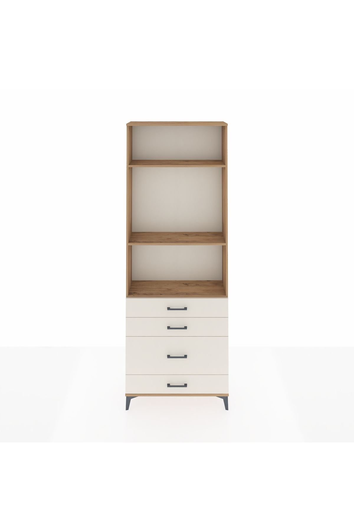 Arges Dolap 3 Raflı 4 Çekmeceli 88x30x243 - S33M048V7A