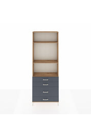 Arges Dolap 3 Raflı 4 Çekmeceli 88x30x243 - S33M048V8A