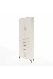 Arges Dolap 2 Raflı 4 Çekmeceli 4 Kapaklı 88x30x243 - S33M049V1A