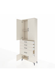 Arges Dolap 2 Raflı 4 Çekmeceli 4 Kapaklı 88x30x243 - S33M049V1A
