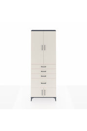 Arges Dolap 2 Raflı 4 Çekmeceli 4 Kapaklı 88x30x243 - S33M049V4A