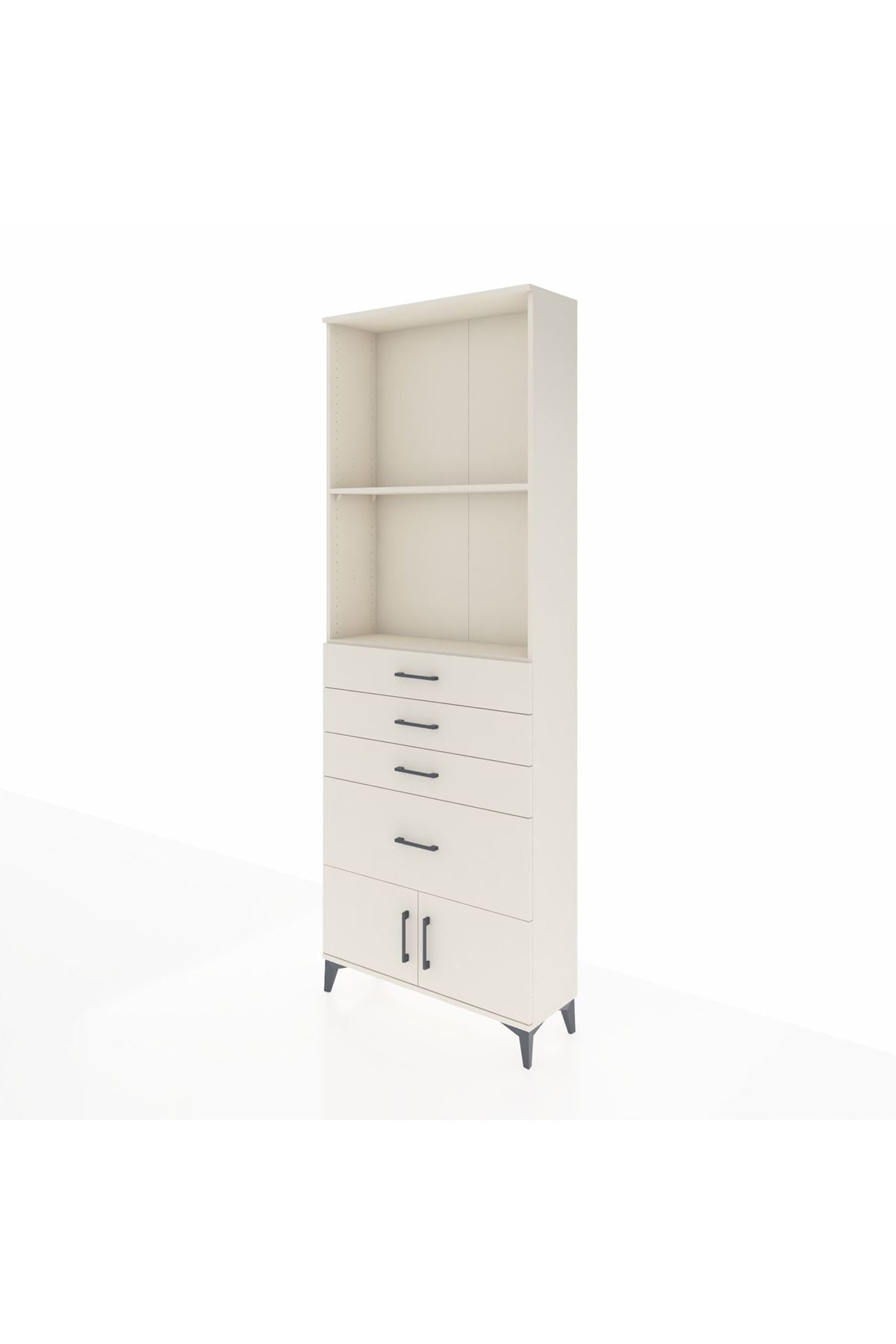 Arges Dolap 2 Raflı 4 Çekmeceli 2 Kapaklı 88x30x243 - S33M050V1A