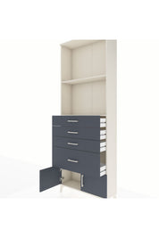 Arges Dolap 2 Raflı 4 Çekmeceli 2 Kapaklı 88x30x243 - S33M050V2A