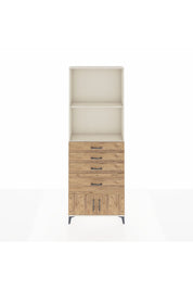 Arges Dolap 2 Raflı 4 Çekmeceli 2 Kapaklı 88x30x243 - S33M050V3A