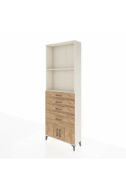 Arges Dolap 2 Raflı 4 Çekmeceli 2 Kapaklı 88x30x243 - S33M050V3A