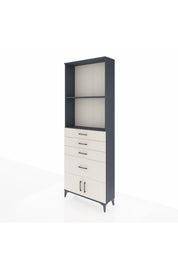 Arges Dolap 2 Raflı 4 Çekmeceli 2 Kapaklı 88x30x243 - S33M050V4A