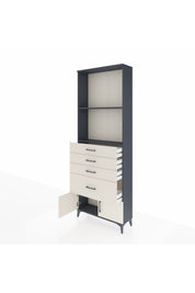 Arges Dolap 2 Raflı 4 Çekmeceli 2 Kapaklı 88x30x243 - S33M050V4A