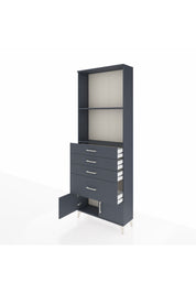 Arges Dolap 2 Raflı 4 Çekmeceli 2 Kapaklı 88x30x243 - S33M050V5A