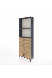 Arges Dolap 2 Raflı 4 Çekmeceli 2 Kapaklı 88x30x243 - S33M050V6A
