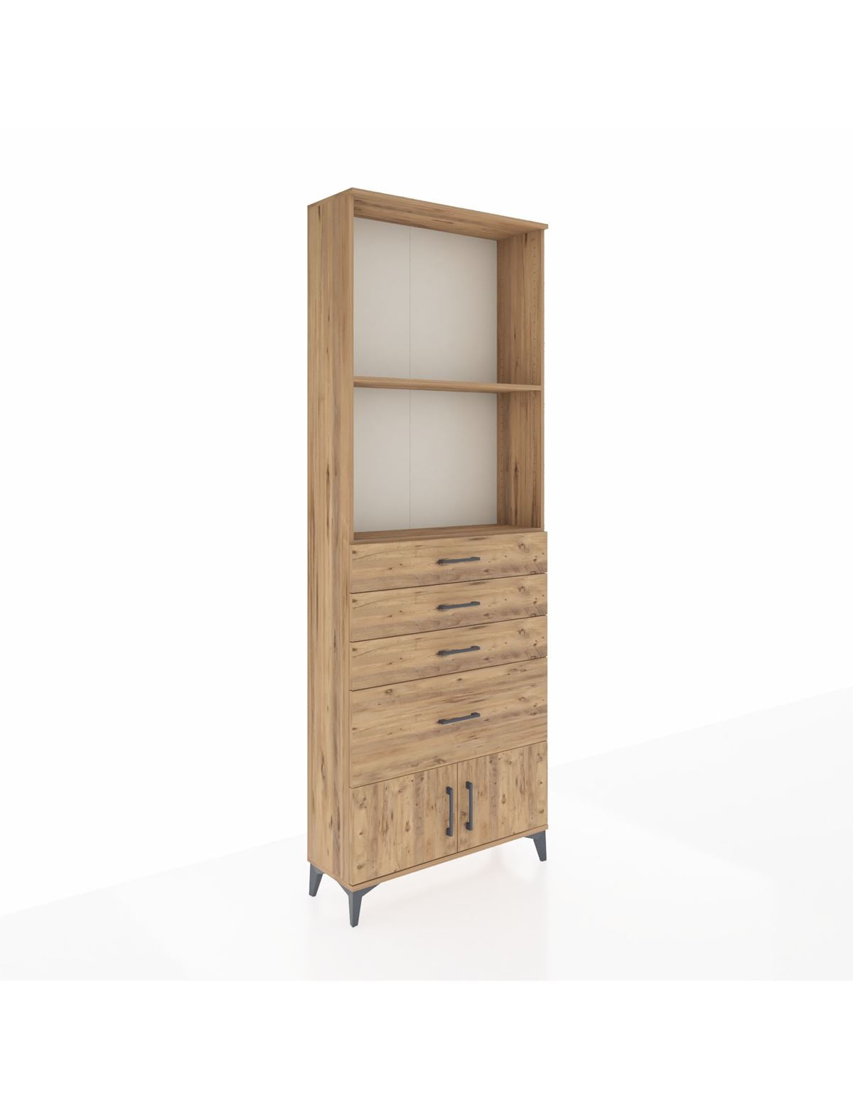 Arges Dolap 2 Raflı 4 Çekmeceli 2 Kapaklı 88x30x243 - S33M050V9A