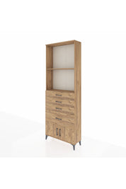 Arges Dolap 2 Raflı 4 Çekmeceli 2 Kapaklı 88x30x243 - S33M050V9A