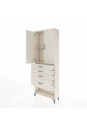 Arges Dolap 2 Raflı 4 Çekmeceli 2 Kapaklı 88x30x243 - S33M051V1A