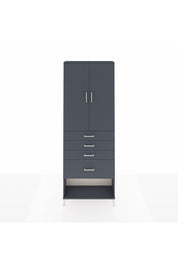 Arges Dolap 2 Raflı 4 Çekmeceli 2 Kapaklı 88x30x243 - S33M051V5A