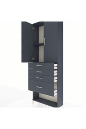 Arges Dolap 2 Raflı 4 Çekmeceli 2 Kapaklı 88x30x243 - S33M051V5A
