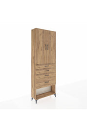 Arges Dolap 2 Raflı 4 Çekmeceli 2 Kapaklı 88x30x243 - S33M051V9A