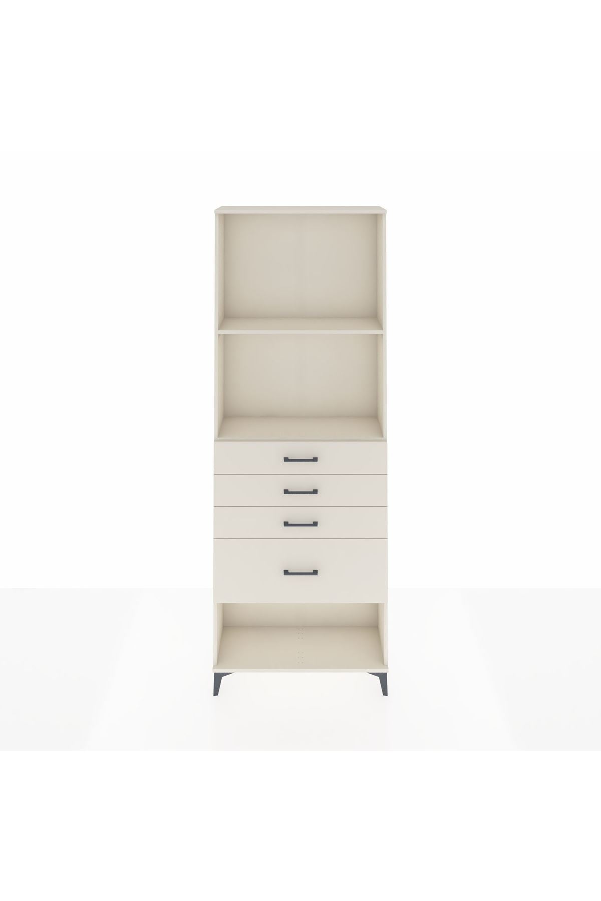 Arges Dolap 2 Raflı 4 Çekmeceli 88x30x243 - S33M052V1A