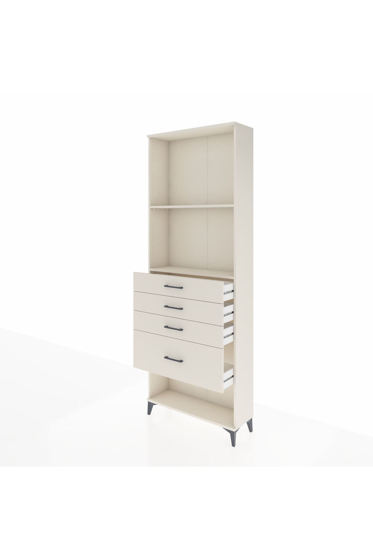 Arges Dolap 2 Raflı 4 Çekmeceli 88x30x243 - S33M052V1A