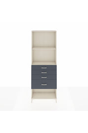 Arges Dolap 2 Raflı 4 Çekmeceli 88x30x243 - S33M052V2A