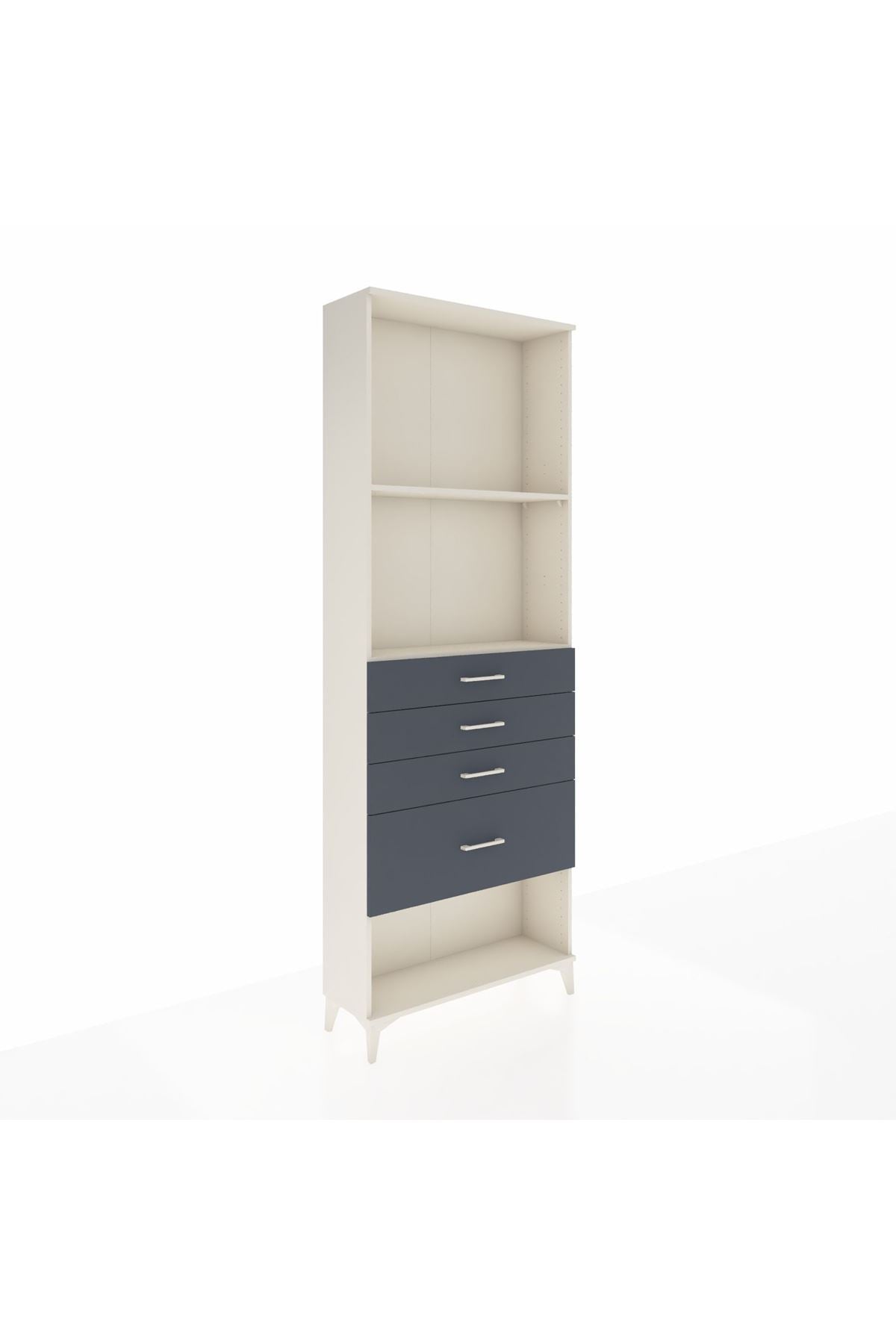 Arges Dolap 2 Raflı 4 Çekmeceli 88x30x243 - S33M052V2A