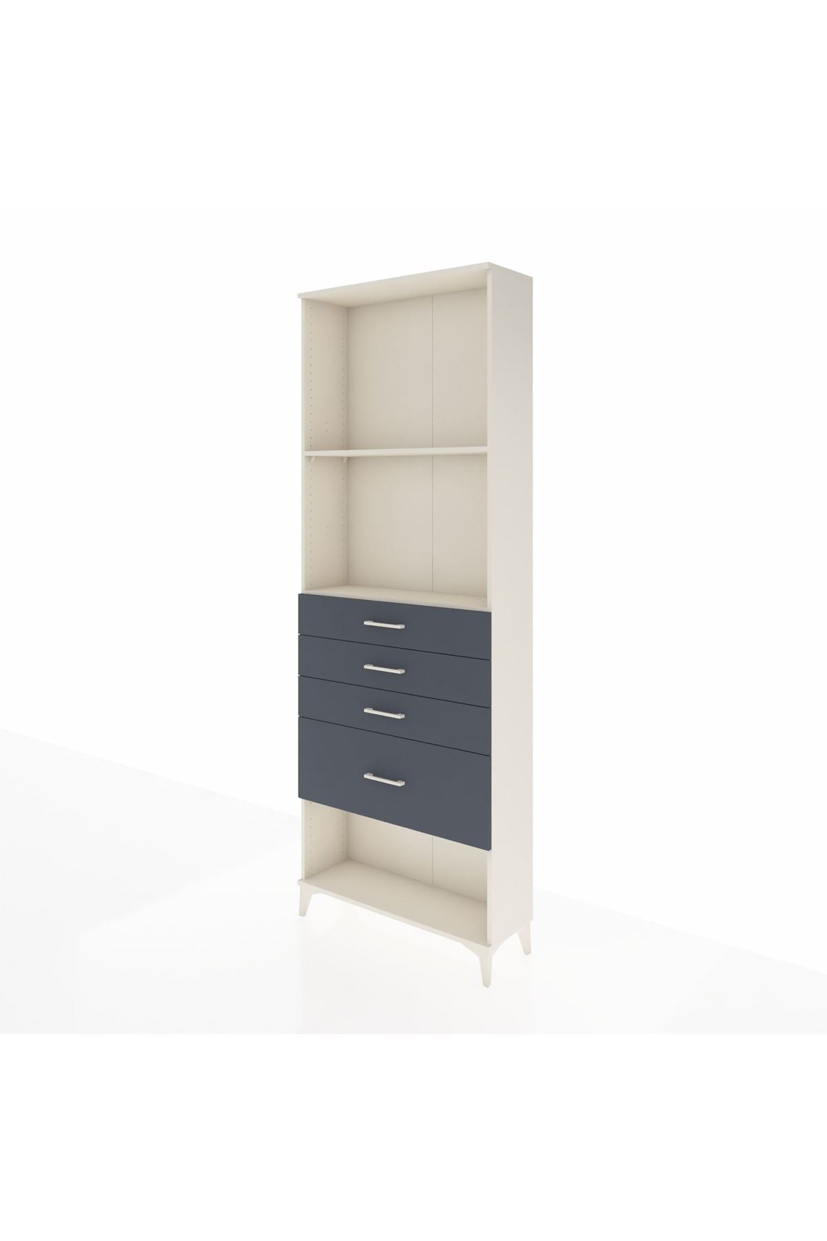 Arges Dolap 2 Raflı 4 Çekmeceli 88x30x243 - S33M052V2A