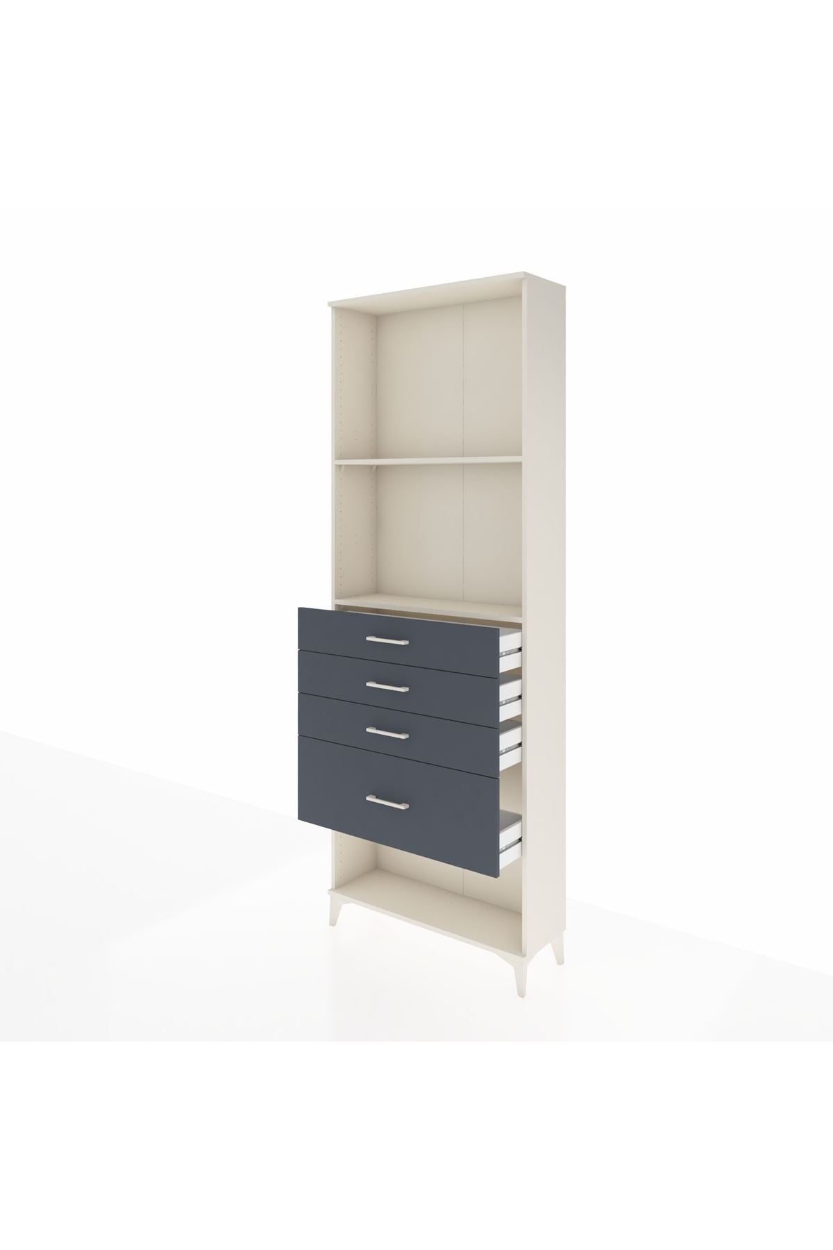 Arges Dolap 2 Raflı 4 Çekmeceli 88x30x243 - S33M052V2A