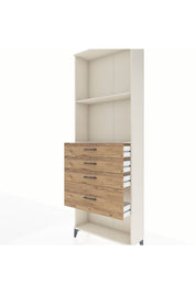 Arges Dolap 2 Raflı 4 Çekmeceli 88x30x243 - S33M052V3A