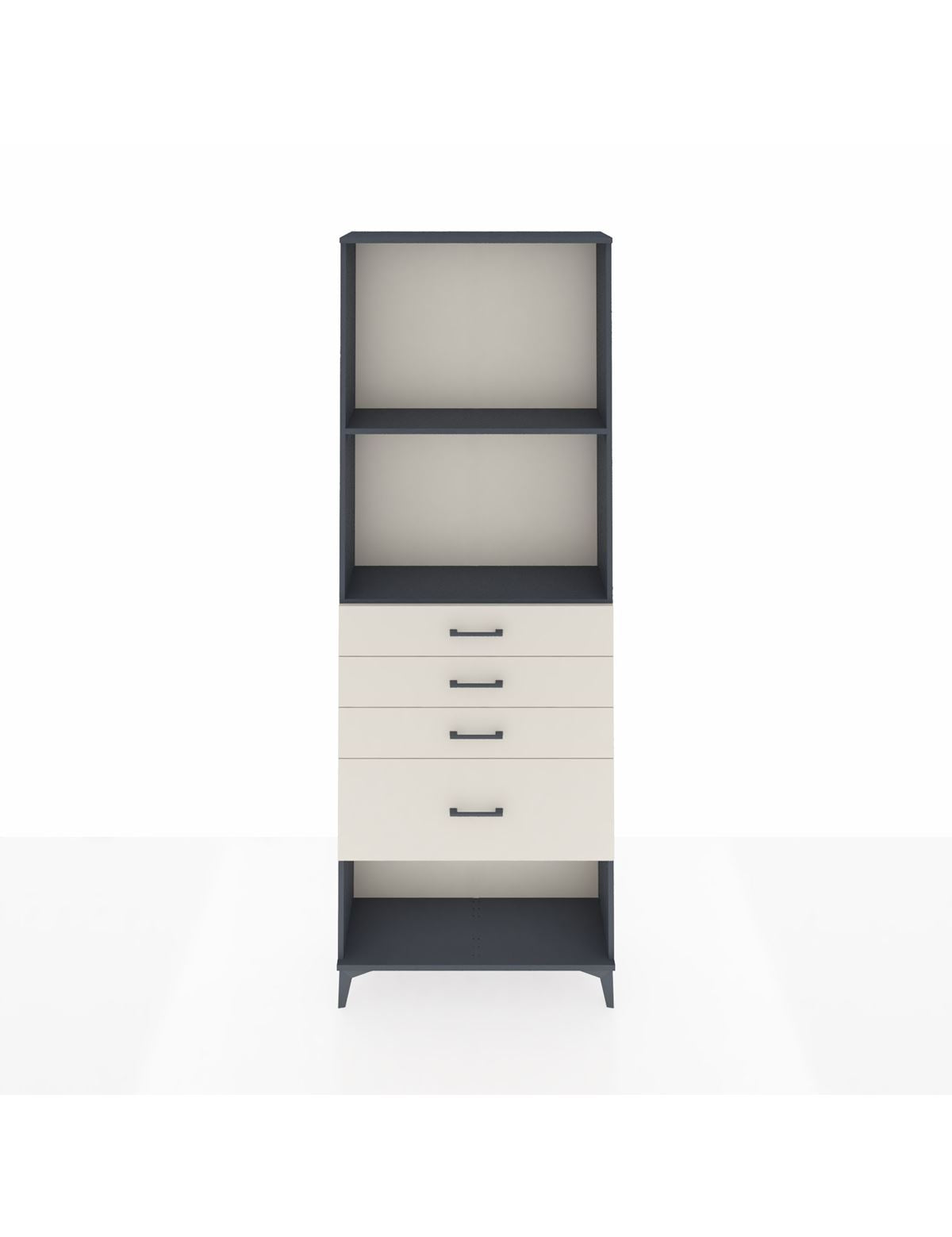 Arges Dolap 2 Raflı 4 Çekmeceli 88x30x243 - S33M052V4A