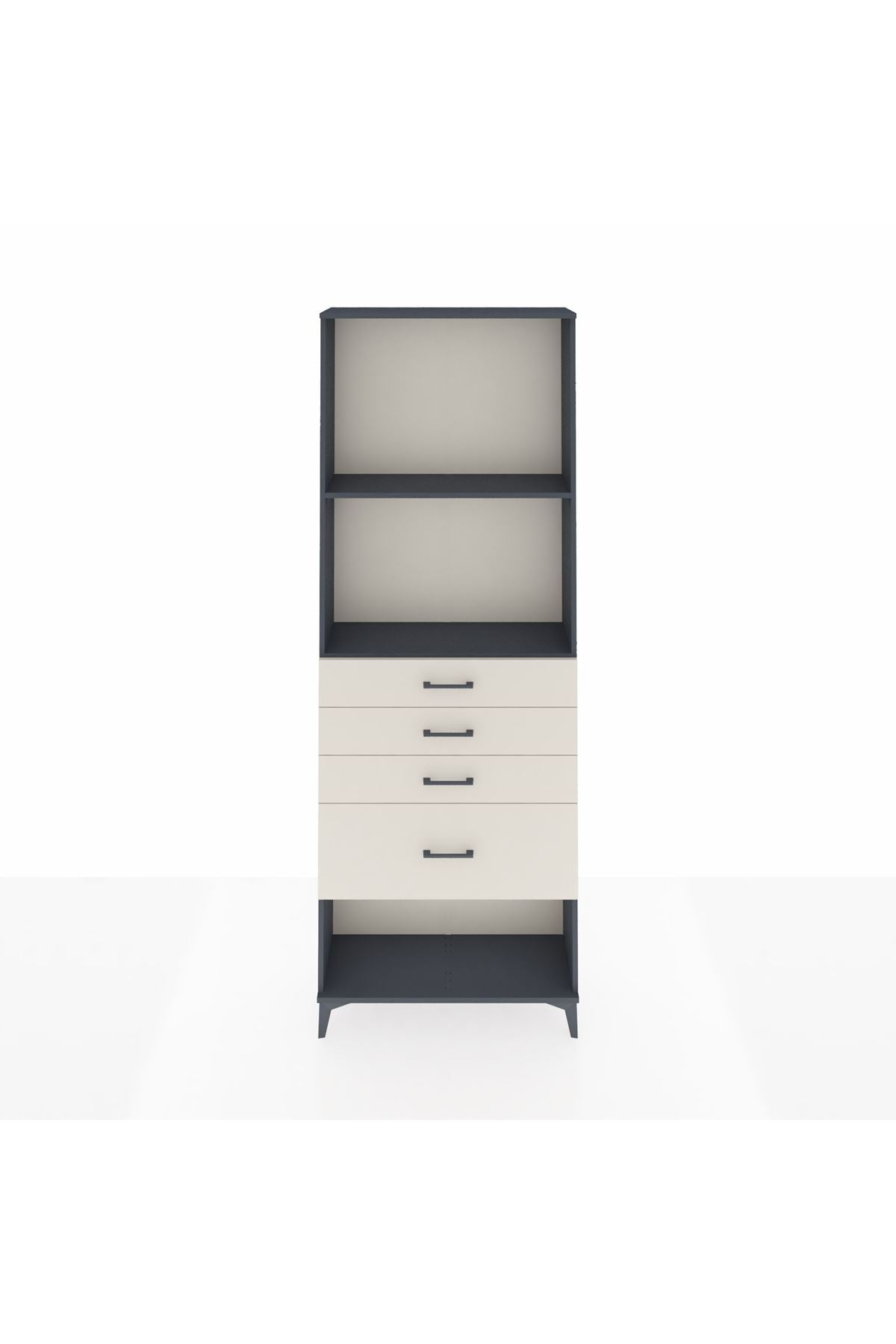 Arges Dolap 2 Raflı 4 Çekmeceli 88x30x243 - S33M052V4A