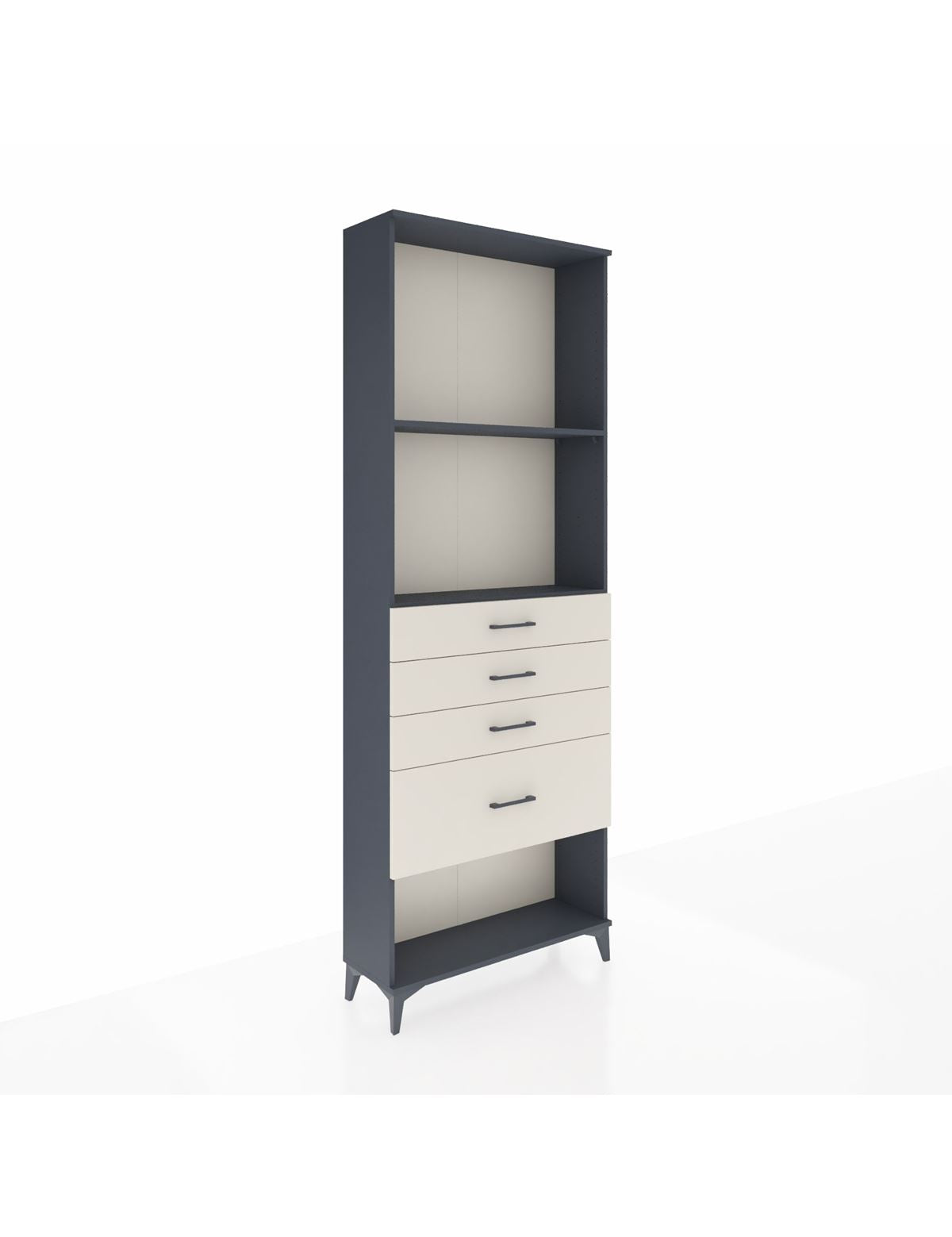 Arges Dolap 2 Raflı 4 Çekmeceli 88x30x243 - S33M052V4A