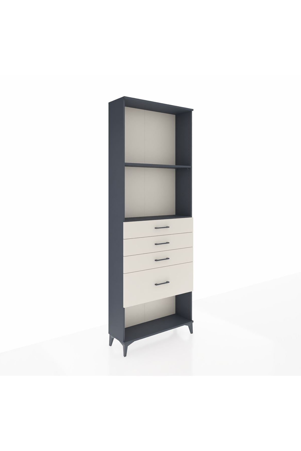 Arges Dolap 2 Raflı 4 Çekmeceli 88x30x243 - S33M052V4A