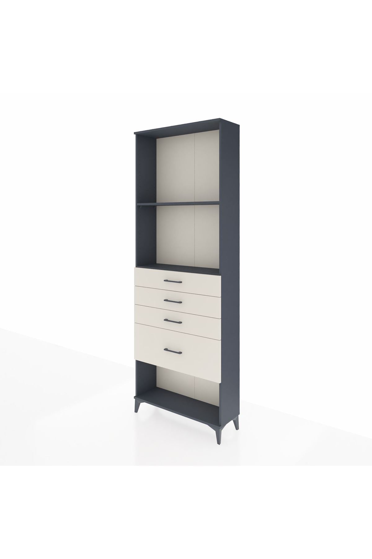 Arges Dolap 2 Raflı 4 Çekmeceli 88x30x243 - S33M052V4A