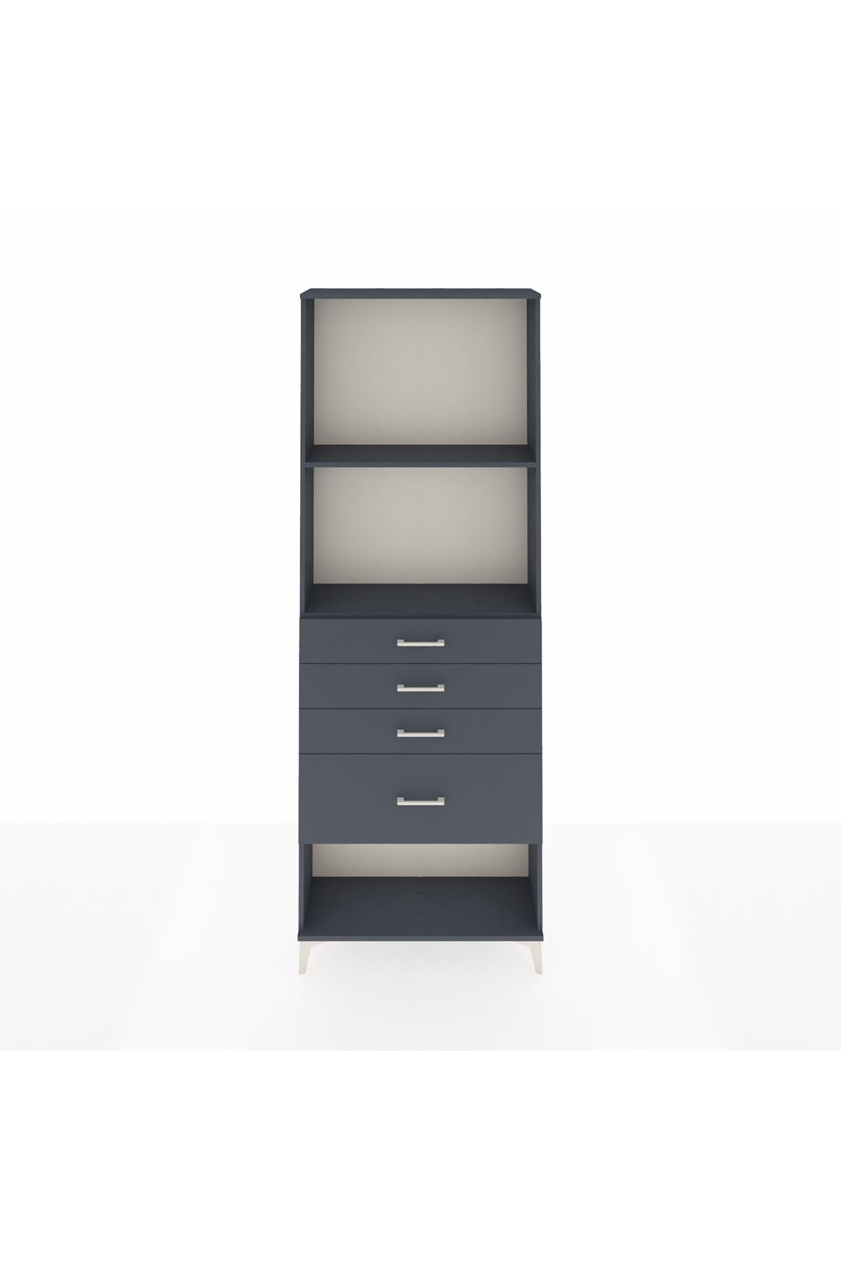 Arges Dolap 2 Raflı 4 Çekmeceli 88x30x243 - S33M052V5A
