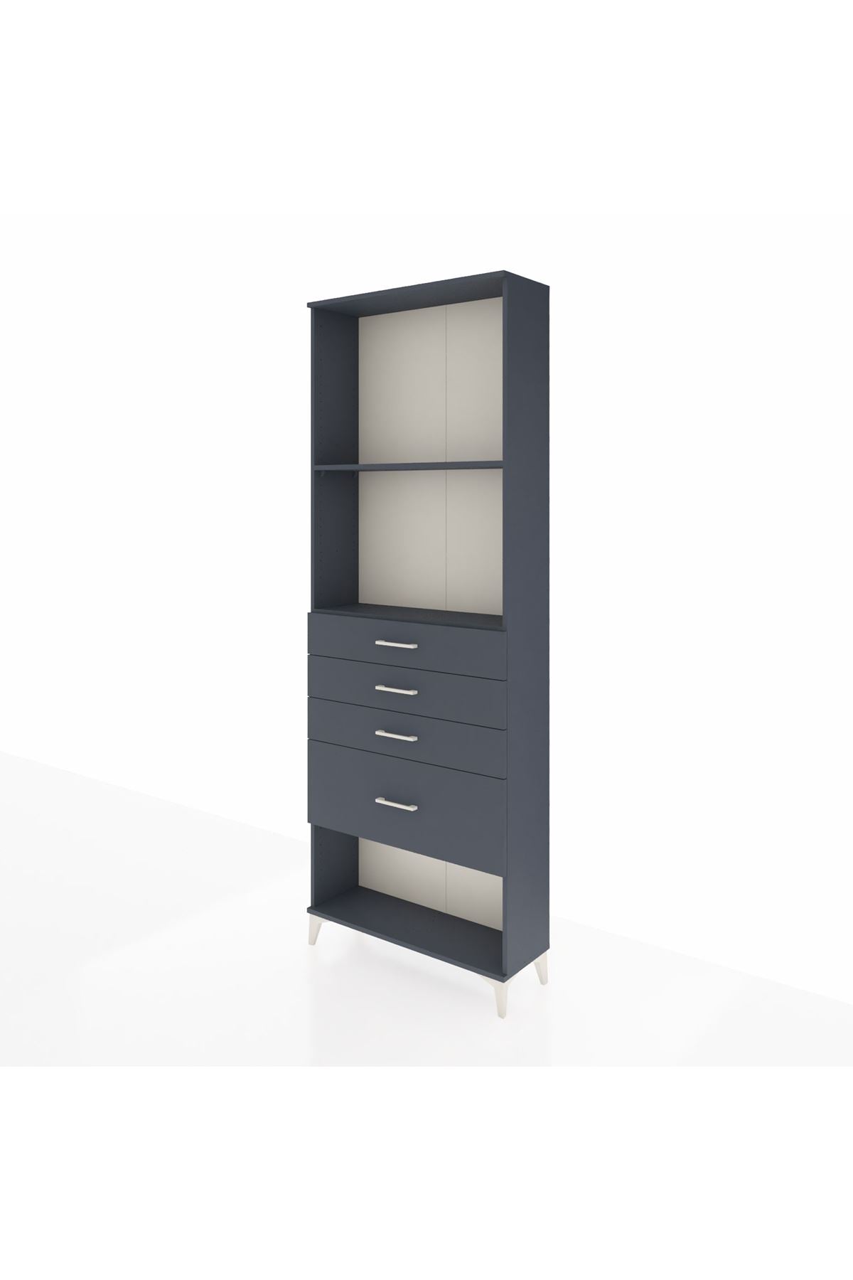 Arges Dolap 2 Raflı 4 Çekmeceli 88x30x243 - S33M052V5A