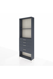 Arges Dolap 2 Raflı 4 Çekmeceli 88x30x243 - S33M052V5A
