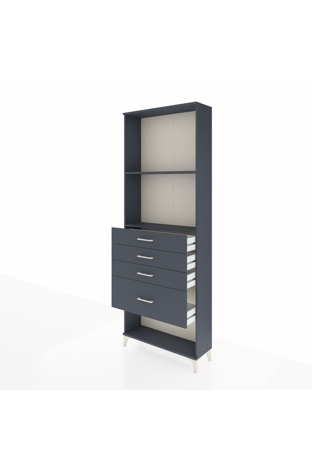 Arges Dolap 2 Raflı 4 Çekmeceli 88x30x243 - S33M052V5A