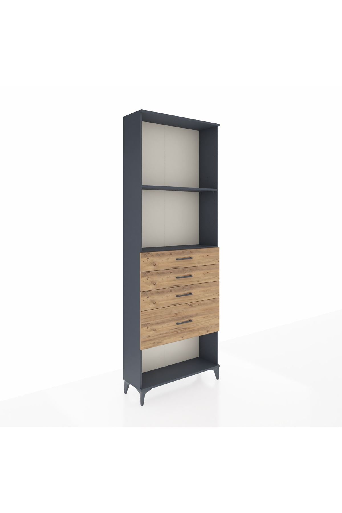 Arges Dolap 2 Raflı 4 Çekmeceli 88x30x243 - S33M052V6A