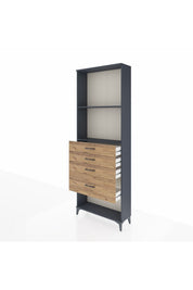 Arges Dolap 2 Raflı 4 Çekmeceli 88x30x243 - S33M052V6A