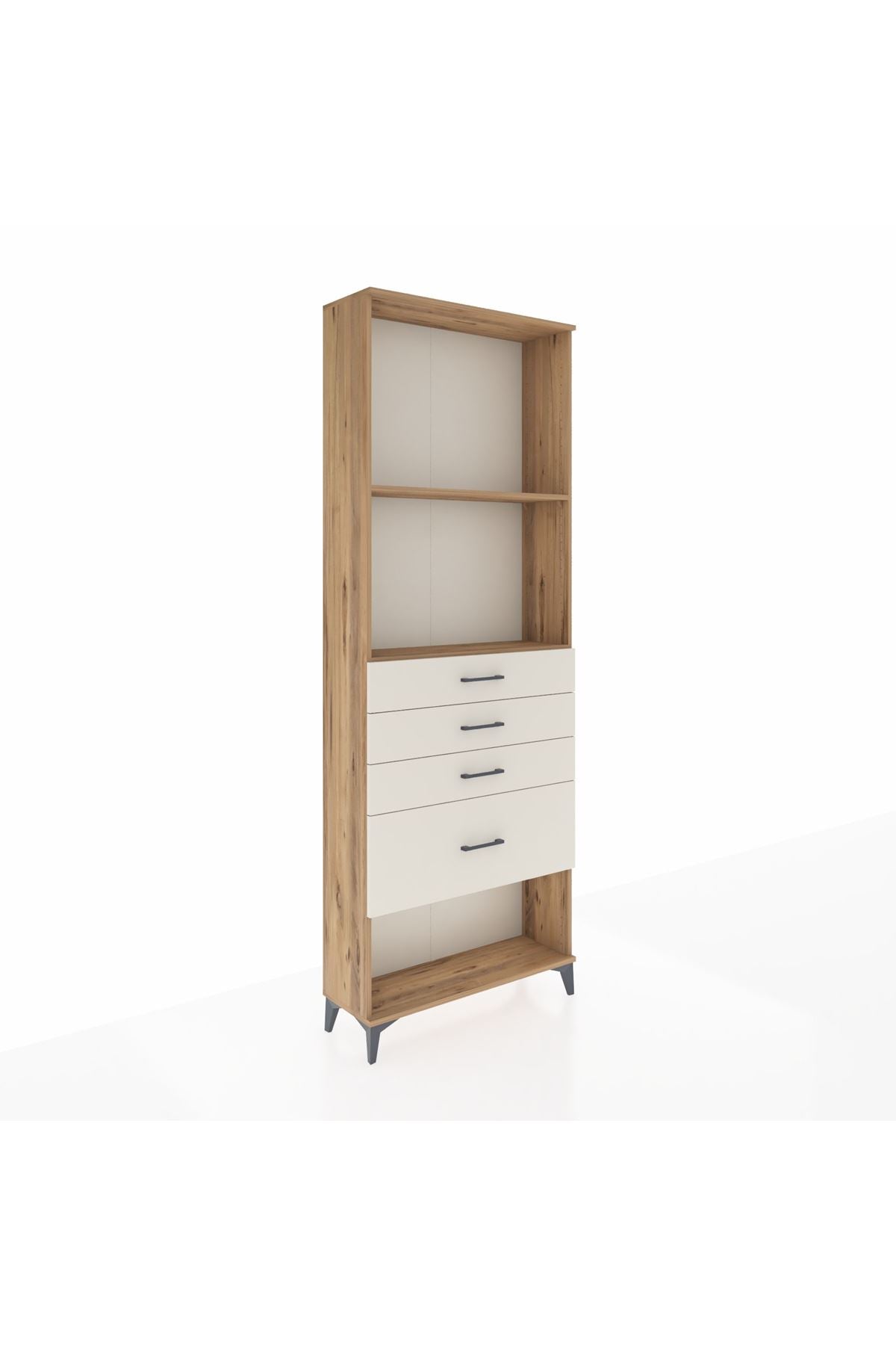 Arges Dolap 2 Raflı 4 Çekmeceli 88x30x243 - S33M052V7A