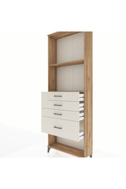 Arges Dolap 2 Raflı 4 Çekmeceli 88x30x243 - S33M052V7A
