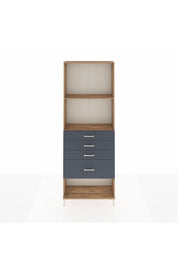Arges Dolap 2 Raflı 4 Çekmeceli 88x30x243 - S33M052V8A