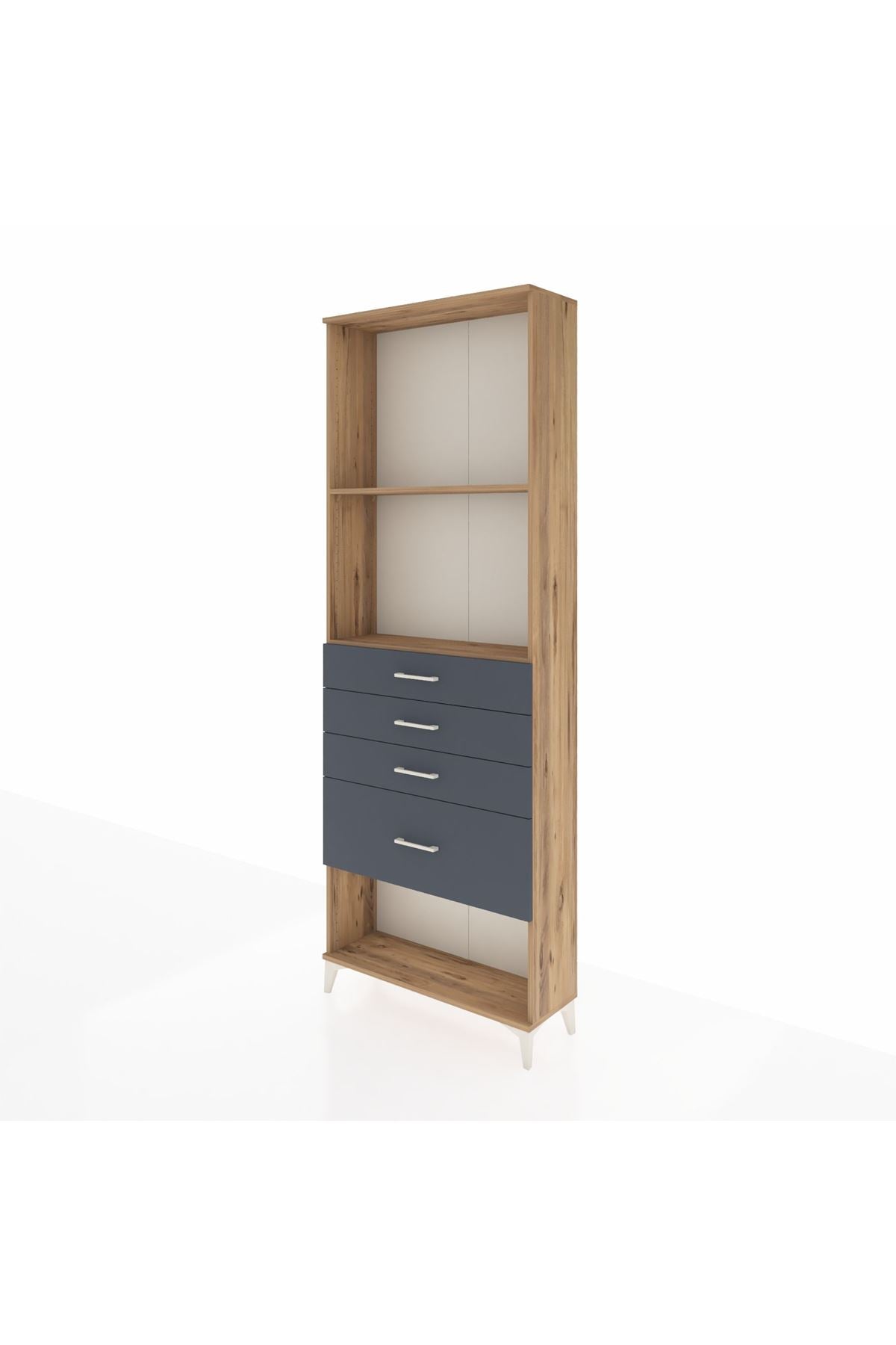 Arges Dolap 2 Raflı 4 Çekmeceli 88x30x243 - S33M052V8A