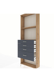 Arges Dolap 2 Raflı 4 Çekmeceli 88x30x243 - S33M052V8A